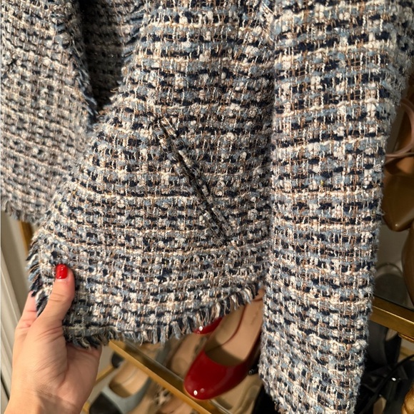 Banana Republic Collarless Tween Blazer in Coastal Blue - Picture 4 of 6